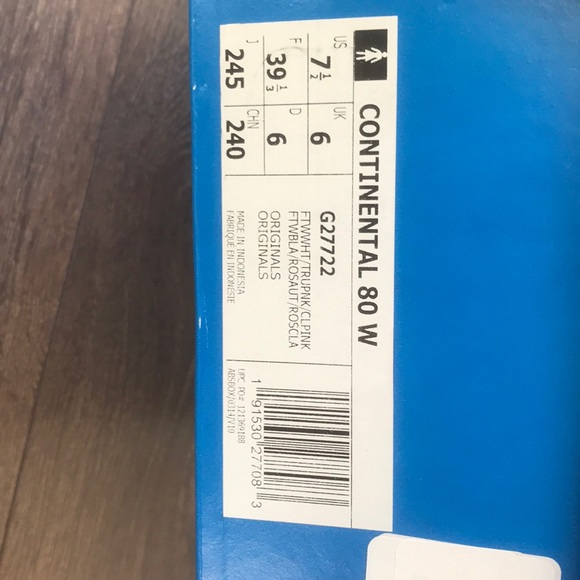 Adidas Continental 80 Women’s [Brand New] - Picture 7 of 8